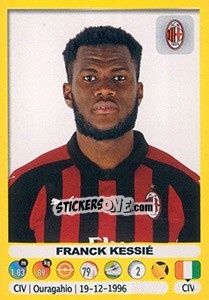 Sticker Franck Kessié - Calciatori 2018-2019 n. 329 - Panini