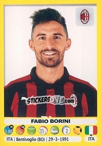 Sticker Fabio Borini - Calciatori 2018-2019 - Panini
