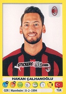 Cromo Hakan Çalhanoğlu - Calciatori 2018-2019 - Panini