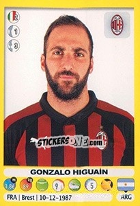 Cromo Gonzalo Higuaín