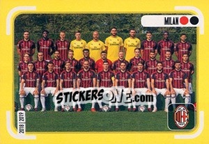 Figurina Squadra Milan - Calciatori 2018-2019 - Panini