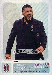 Sticker Gennaro Gattuso (Allenatore) - Calciatori 2018-2019 n. 340 - Panini