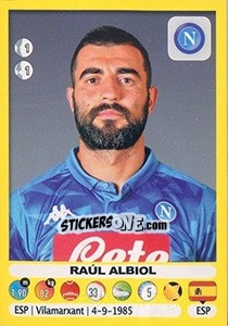 Sticker Raúl Albiol - Calciatori 2018-2019 n. 343 - Panini