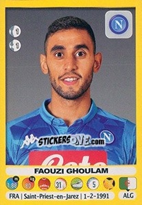 Cromo Faouzi Ghoulam - Calciatori 2018-2019 - Panini