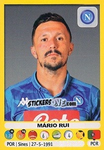 Figurina Mário Rui - Calciatori 2018-2019 - Panini