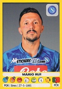 Sticker Mário Rui - Calciatori 2018-2019 n. 351 - Panini