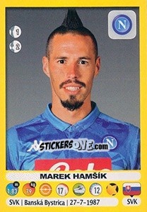 Cromo Marek Hamšík - Calciatori 2018-2019 n. 354 - Panini