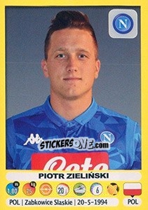 Figurina Piotr Zieliński - Calciatori 2018-2019 - Panini
