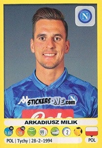 Sticker Arkadiusz Milik - Calciatori 2018-2019 n. 364 - Panini