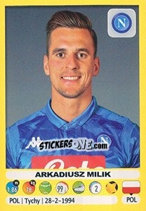 Cromo Arkadiusz Milik - Calciatori 2018-2019 - Panini