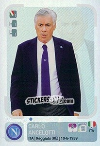 Sticker Carlo Ancelotti (Allenatore) - Calciatori 2018-2019 n. 368 - Panini