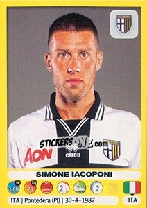 Figurina Simone Iacoponi - Calciatori 2018-2019 - Panini