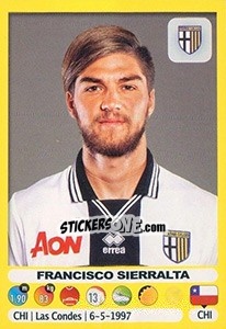 Cromo Francisco Sierralta - Calciatori 2018-2019 - Panini