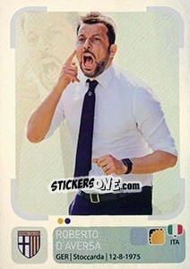 Figurina Roberto D'Aversa (Allenatore) - Calciatori 2018-2019 - Panini