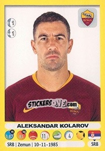 Sticker Aleksandar Kolarov - Calciatori 2018-2019 n. 403 - Panini