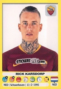 Figurina Rick Karsdorp - Calciatori 2018-2019 - Panini