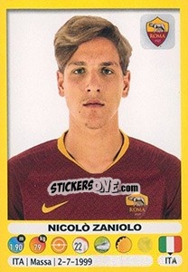 Figurina Nicolò Zaniolo - Calciatori 2018-2019 - Panini