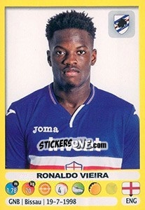 Sticker Ronaldo Vieira - Calciatori 2018-2019 - Panini