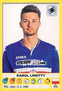 Cromo Karol Linetty - Calciatori 2018-2019 - Panini