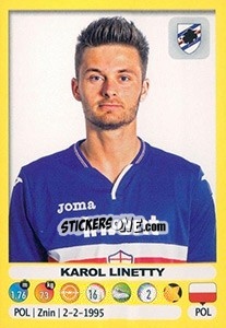 Sticker Karol Linetty - Calciatori 2018-2019 n. 440 - Panini