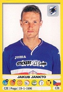 Figurina Jakub Jankto - Calciatori 2018-2019 - Panini