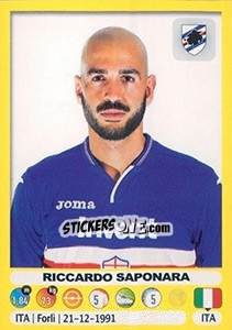Figurina Riccardo Saponara - Calciatori 2018-2019 - Panini