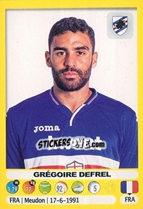Sticker Grégoire Defrel - Calciatori 2018-2019 n. 447 - Panini