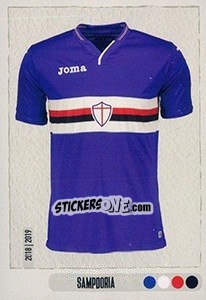 Sticker Maglia Sampdoria - Calciatori 2018-2019 - Panini