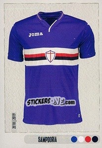 Sticker Maglia Sampdoria - Calciatori 2018-2019 n. 450 - Panini