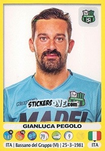 Sticker Gianluca Pegolo - Calciatori 2018-2019 n. 454 - Panini