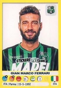 Sticker Gian Marco Ferrari - Calciatori 2018-2019 n. 455 - Panini
