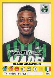 Sticker Claud Adjapong - Calciatori 2018-2019 - Panini