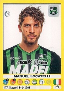 Figurina Manuel Locatelli - Calciatori 2018-2019 - Panini