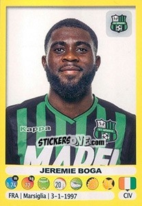 Sticker Jeremie Boga - Calciatori 2018-2019 n. 471 - Panini