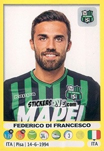 Figurina Federico Di Francesco - Calciatori 2018-2019 - Panini