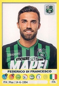 Sticker Federico Di Francesco - Calciatori 2018-2019 n. 473 - Panini