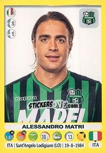 Figurina Alessandro Matri - Calciatori 2018-2019 - Panini