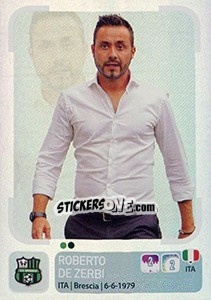 Figurina Roberto De Zerbi (Allenatore) - Calciatori 2018-2019 - Panini