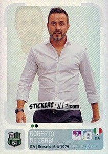 Sticker Roberto De Zerbi (Allenatore) - Calciatori 2018-2019 n. 480 - Panini