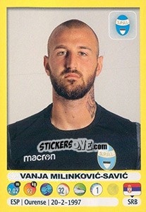 Sticker Vanja Milinkovic-Savic - Calciatori 2018-2019 - Panini