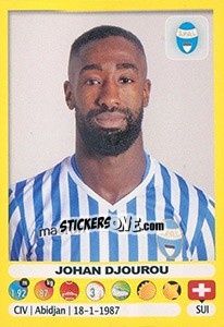 Sticker Johan Djourou - Calciatori 2018-2019 - Panini
