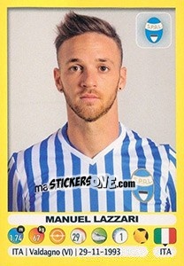 Sticker Manuel Lazzari - Calciatori 2018-2019 n. 495 - Panini