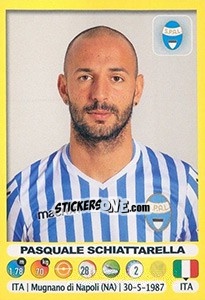 Cromo Pasquale Schiattarella - Calciatori 2018-2019 - Panini
