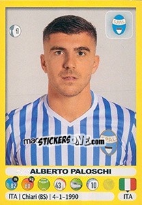 Sticker Alberto Paloschi - Calciatori 2018-2019 - Panini