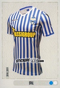 Sticker Maglia Spal - Calciatori 2018-2019 - Panini