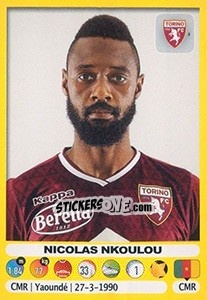Figurina Nicolas Nkoulou - Calciatori 2018-2019 - Panini