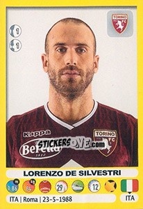 Figurina Lorenzo De Silvestri - Calciatori 2018-2019 - Panini