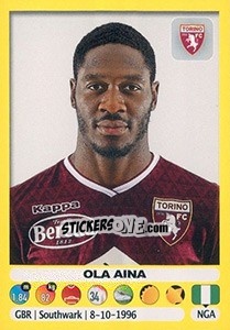 Figurina Ola Aina - Calciatori 2018-2019 - Panini