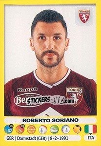 Figurina Roberto Soriano - Calciatori 2018-2019 - Panini