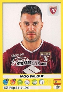 Sticker Iago Falque - Calciatori 2018-2019 n. 530 - Panini